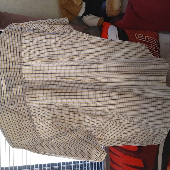 Steve & Barry's size L, plaid casual, button down short sleeve - Picture 4 of 4